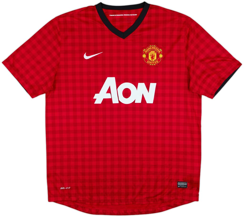 2012-13 Manchester United Home Shirt - 4/10 - (XL)