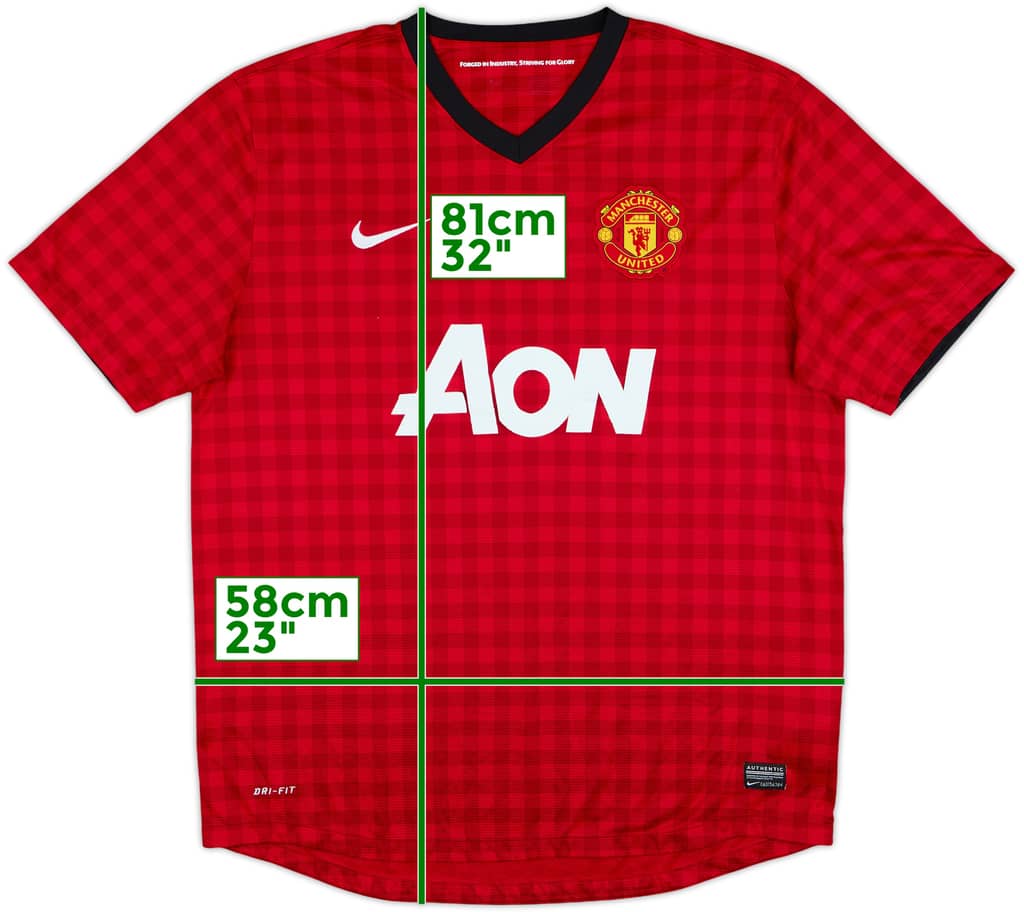 2012-13 Manchester United Home Shirt - 4/10 - (XL)