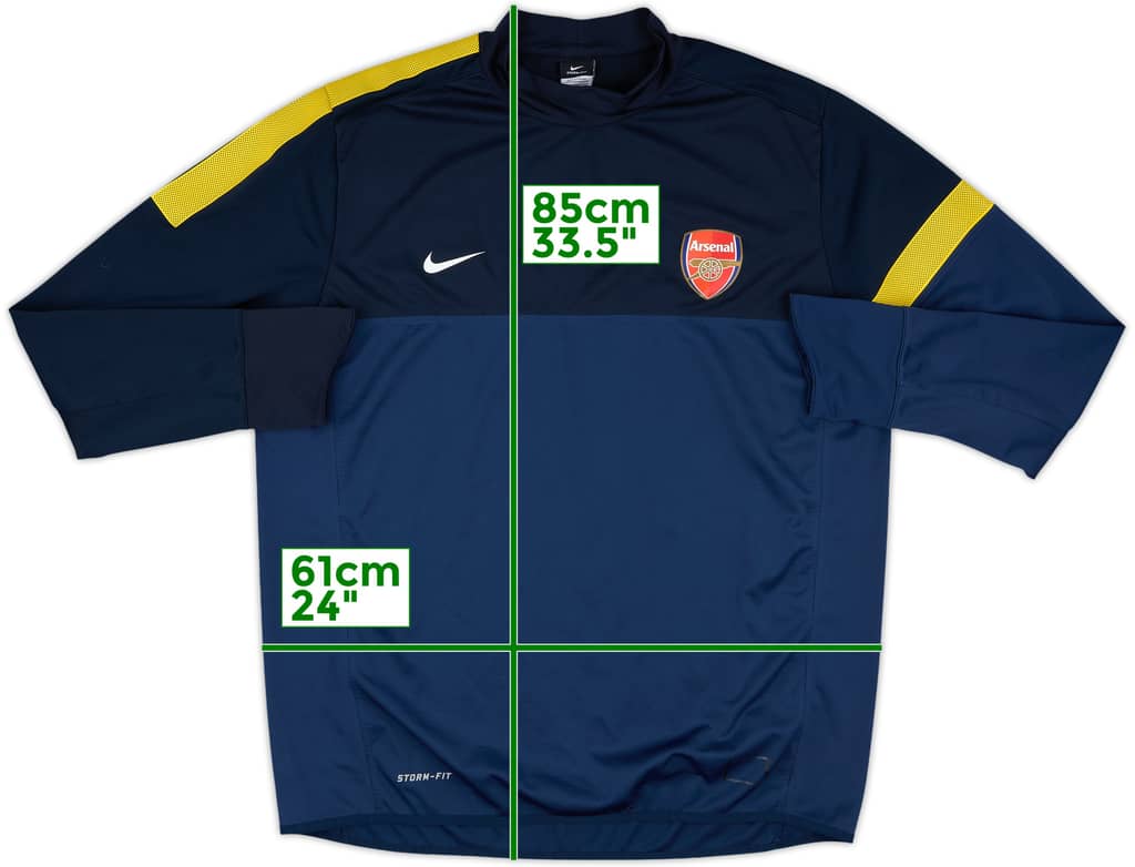 2012-13 Arsenal Nike Storm-Fit Drill Top - 8/10 - (XXL)
