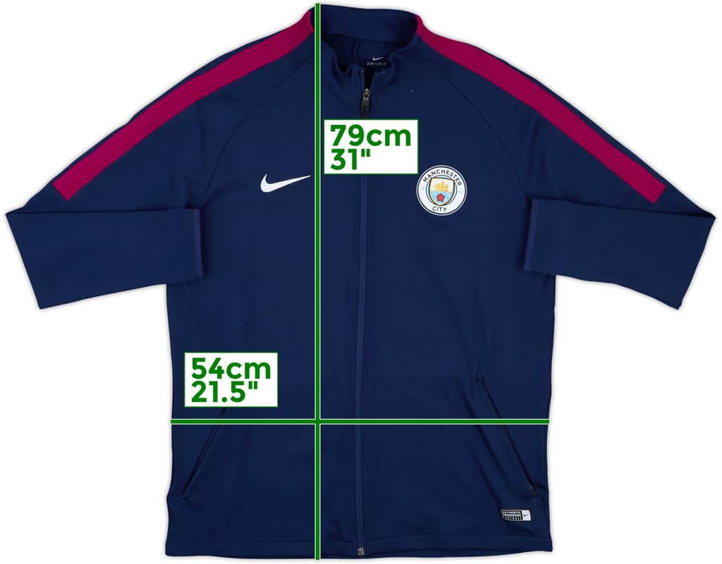 2017-18 Manchester City Nike Track Jacket - 9/10 - (L)