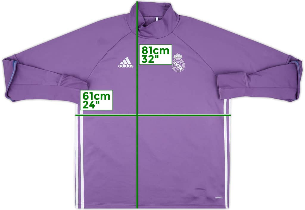 2016-17 Real Madrid adidas Drill Top - 7/10 - (XL)