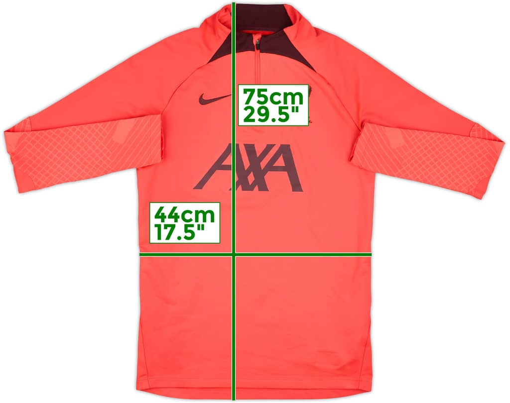 2022-23 Liverpool Nike 1/4 Zip Drill Top - 8/10 - (S)