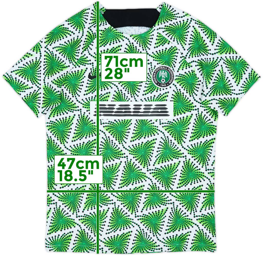 2022-23 Nigeria Nike Pre-Match Training Shirt - 8/10 - (M)
