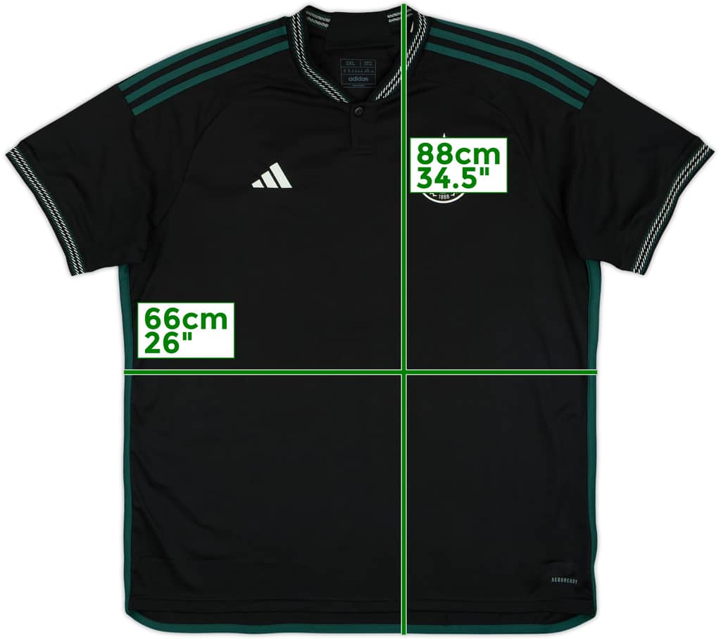 2023-24 Celtic Away Shirt - 8/10 - (XXL)