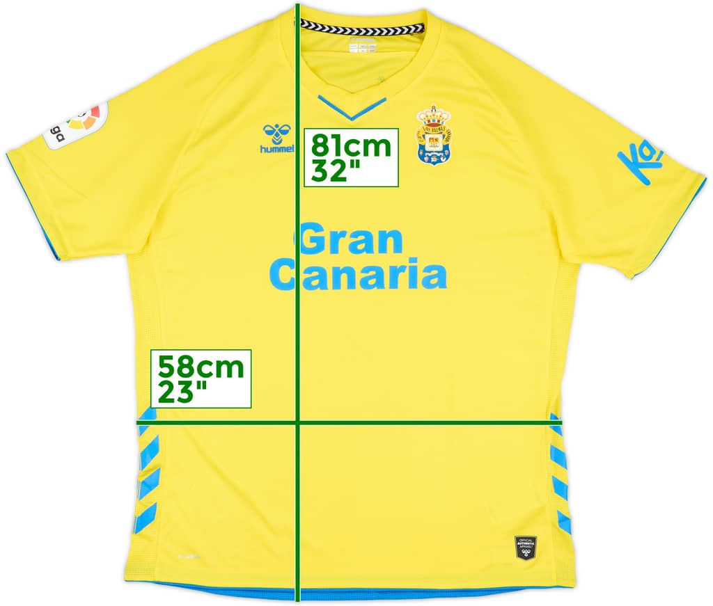 2020-21 Las Palmas Home Shirt - 9/10 - (XXL)