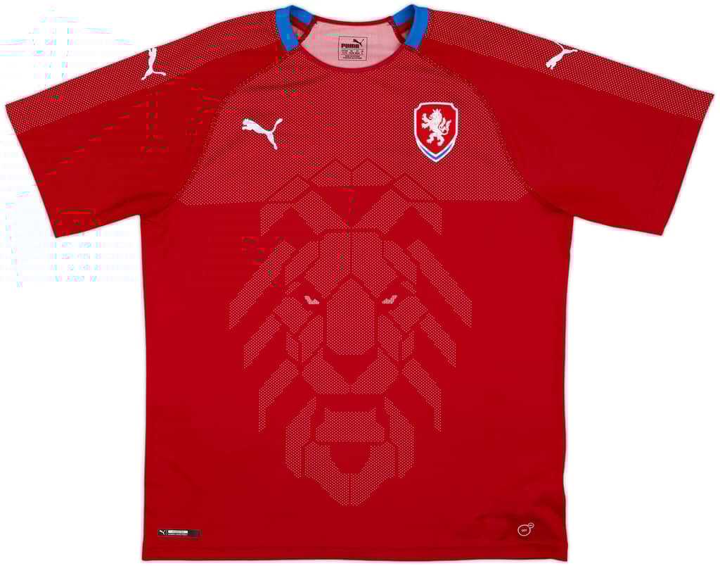 2018 Czech Republic Home Shirt - 9/10 - (XL)