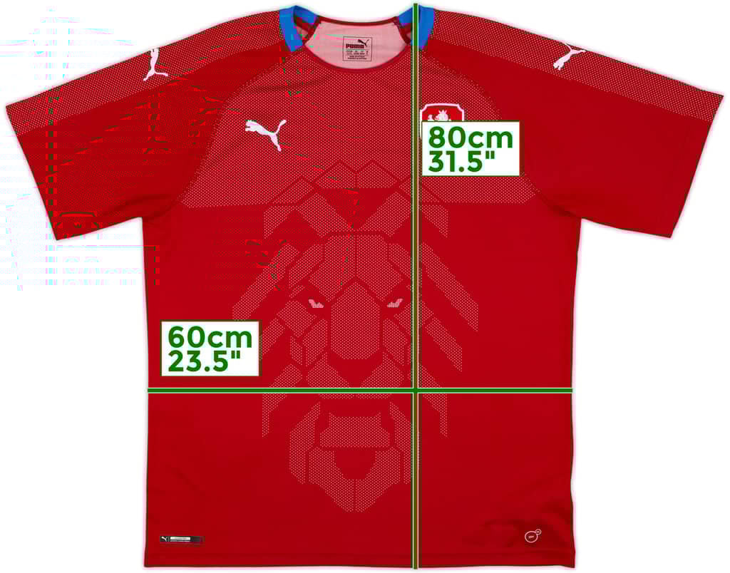 2018 Czech Republic Home Shirt - 9/10 - (XL)