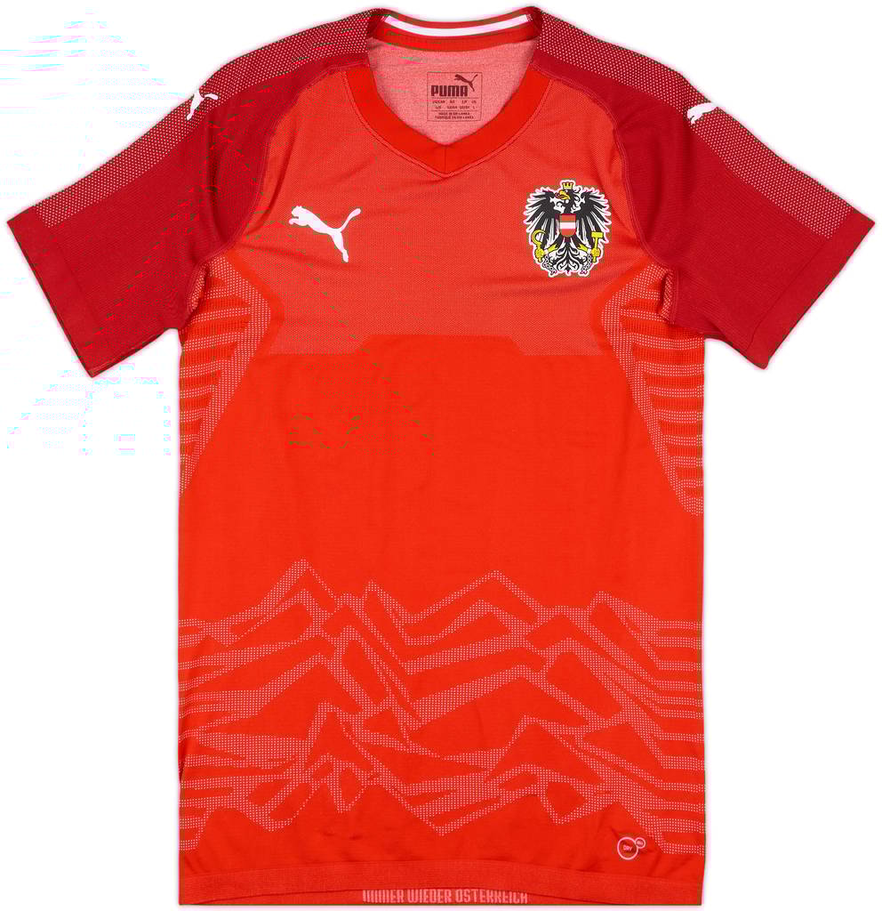 2018-19 Austria Player Issue Home Shirt - 8/10 - (L)