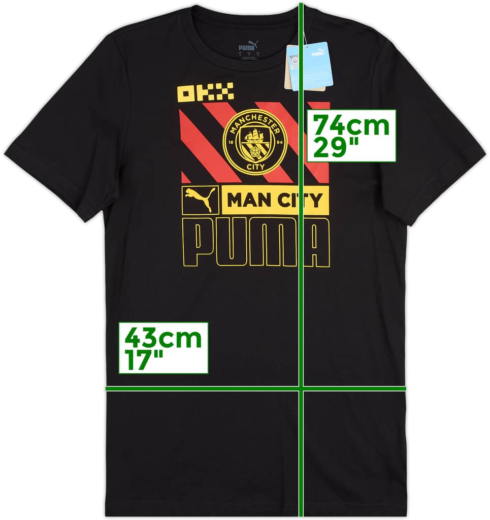 2022-23 Manchester City Puma Playera de algodón (S)