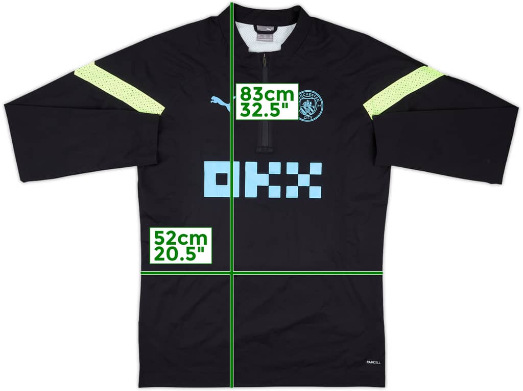 2022-23 Manchester City Puma 1/4 Zip Drill Top - 10/10 - (XL)