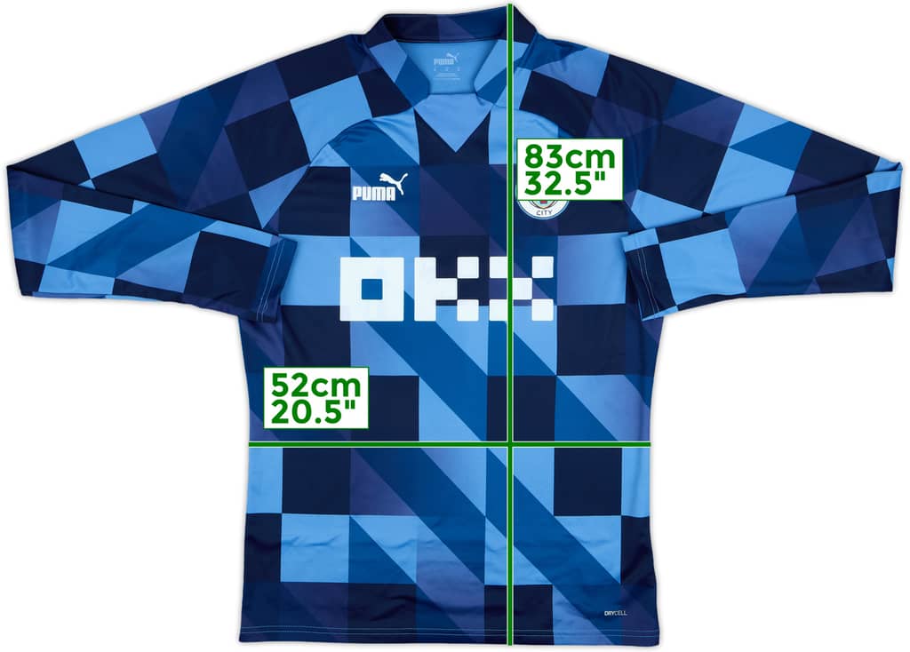 2022-23 Manchester City Puma Pre Match Sweat Top - 7/10 - (M)