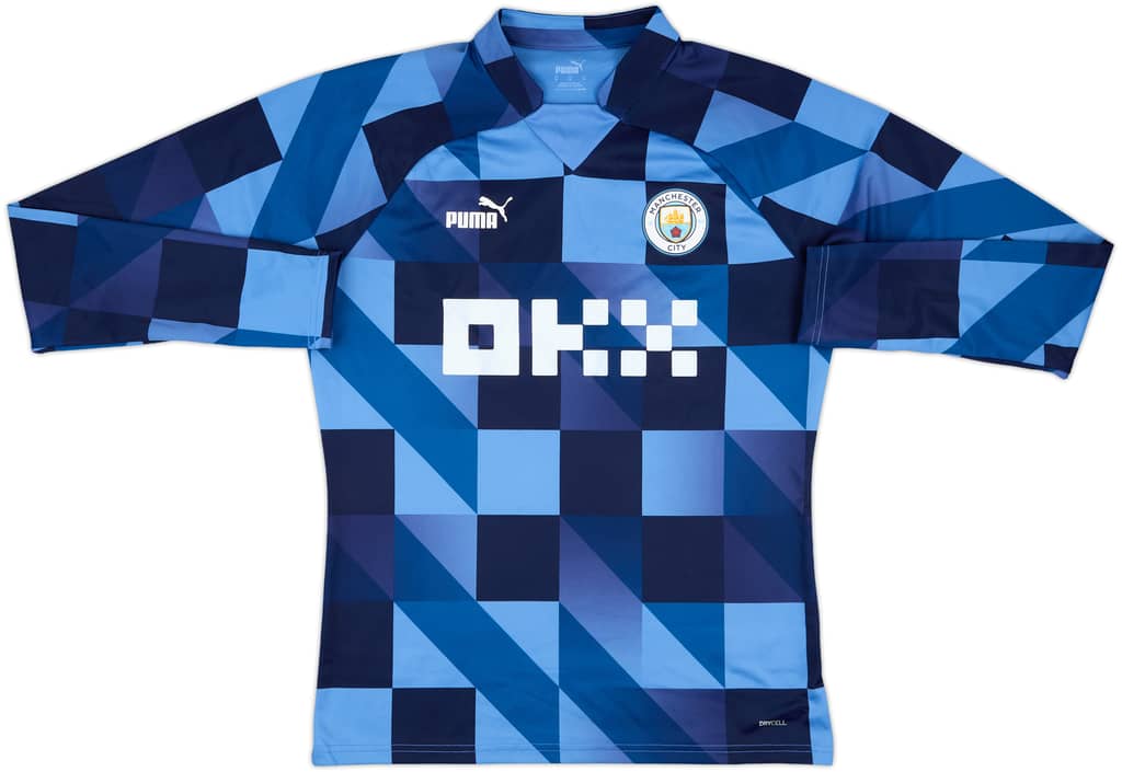 2022-23 Manchester City Puma Pre Match Sweat Top - 7/10 - (M)