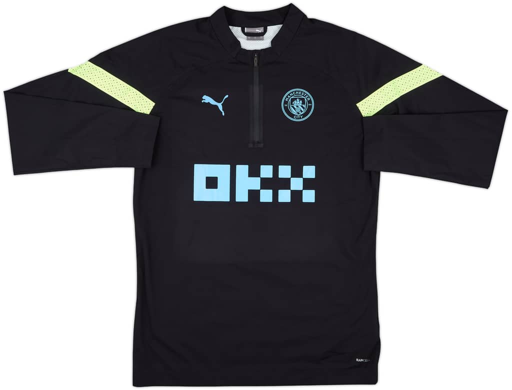 2022-23 Manchester City Puma 1/4 Zip Drill Top - 8/10 - (L)