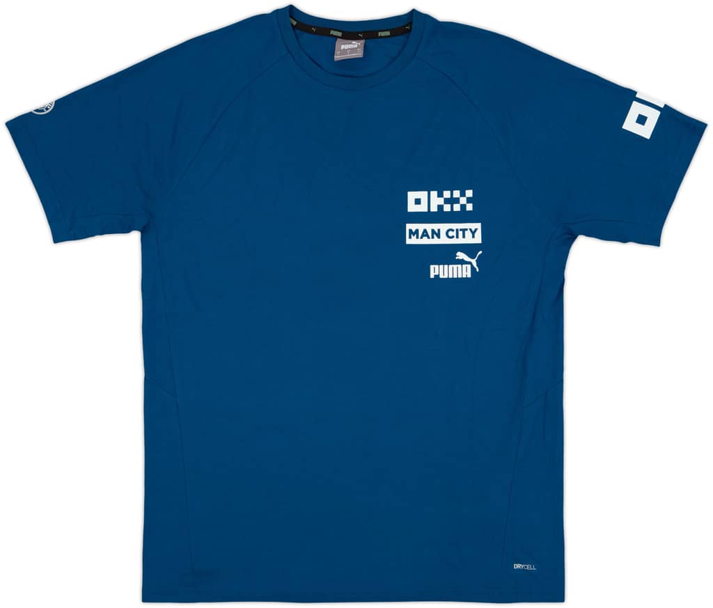 2021-22 Manchester City Puma Cotton Tee - 10/10 - (L)
