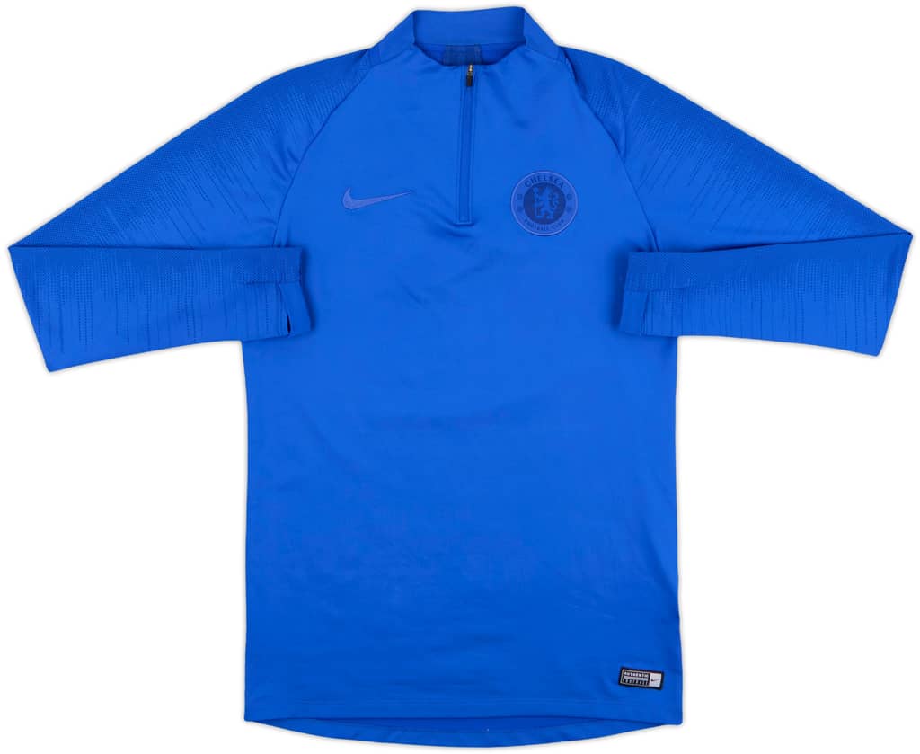 2020-21 Chelsea Nike 1/4 Zip Sweat Top - 9/10 - (S)