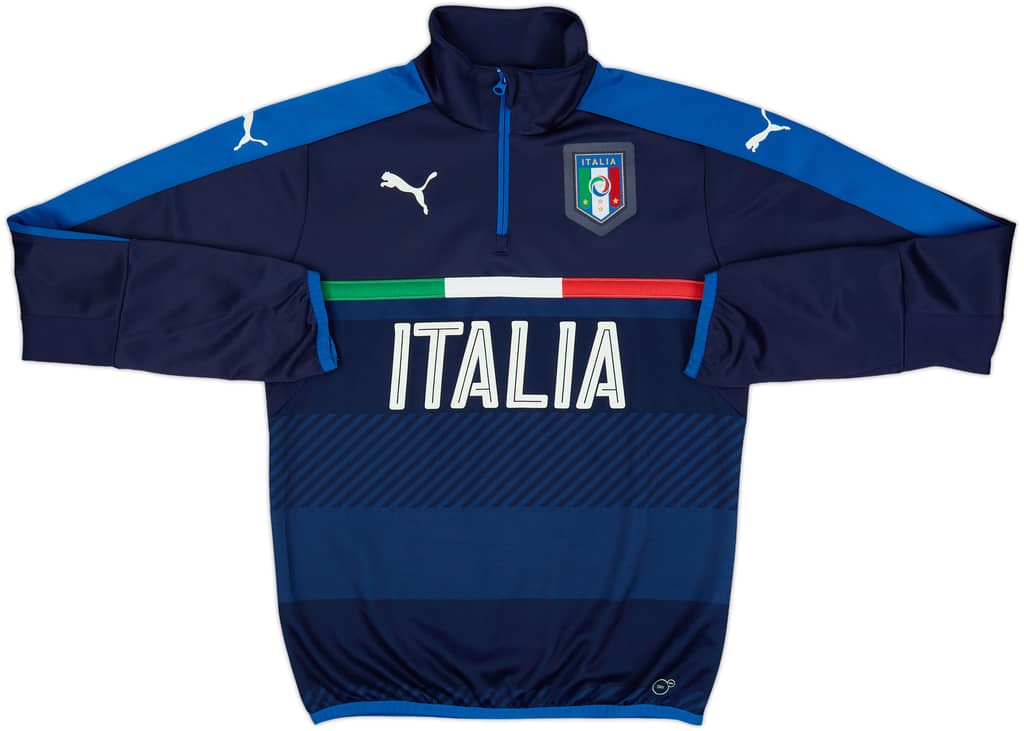 2016-17 Italy Puma 1/4 Zip Drill Top - 8/10 - (S)