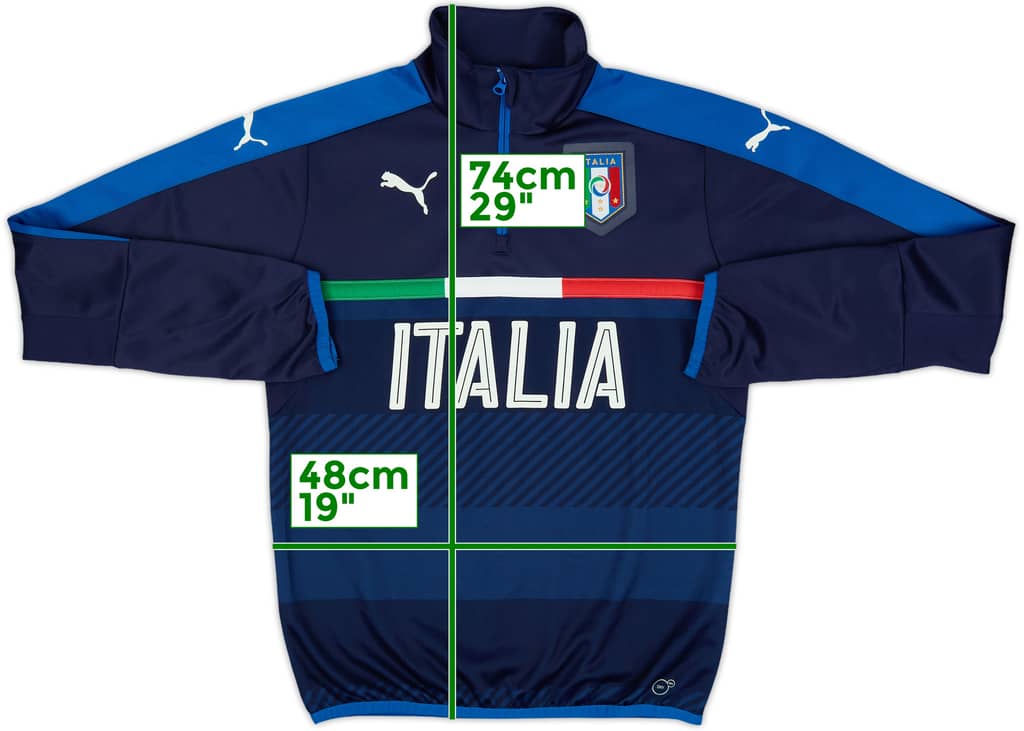 2016-17 Italy Puma 1/4 Zip Drill Top - 8/10 - (S)
