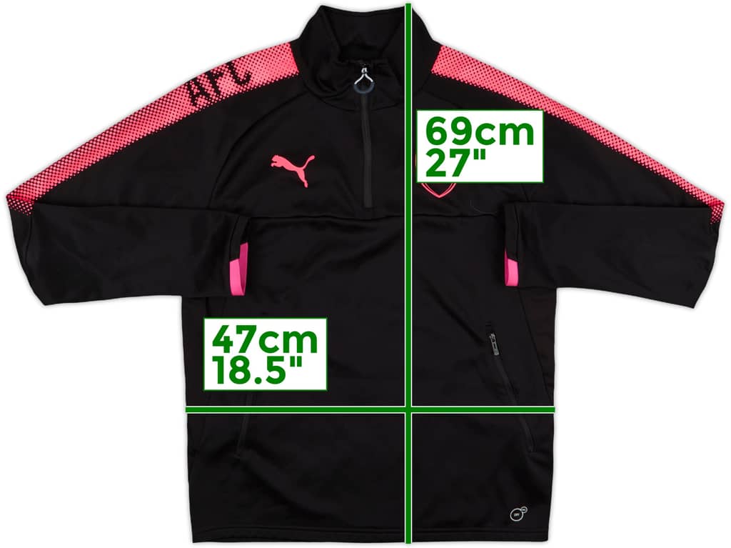 2017-18 Arsenal Puma 1/4 Zip Drill Top - 9/10 - (S)