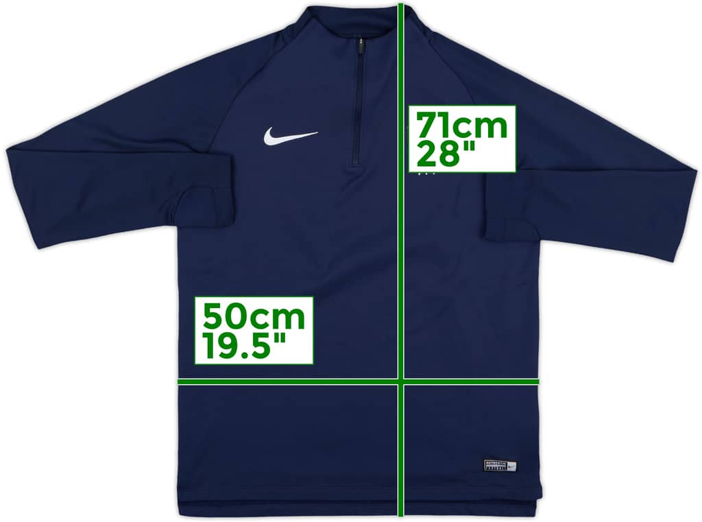 2018-19 France Nike 1/4 Zip Drill Top - 10/10 - (M)