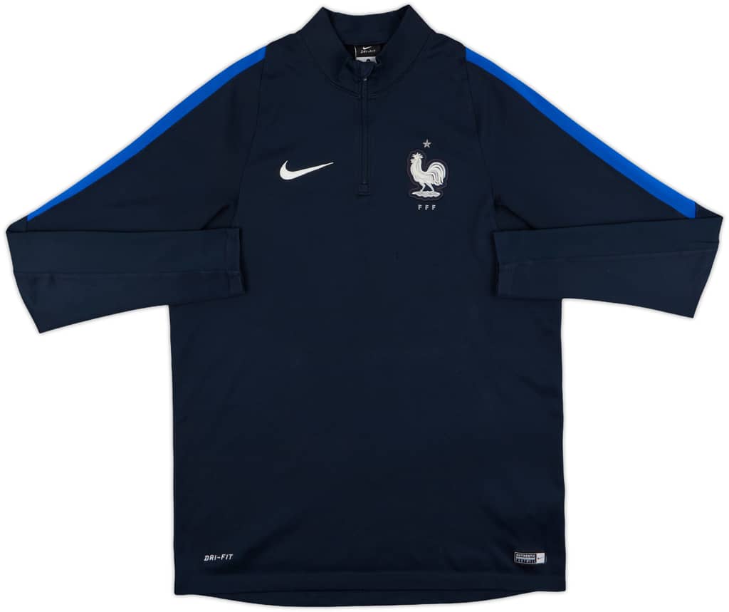 2016-17 France Nike 1/4 Zip Sweat Top - 8/10 - (M)