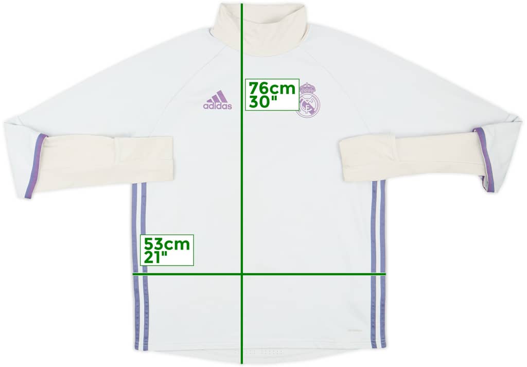 2016-17 Real Madrid adidas Drill Top - 5/10 - (M)