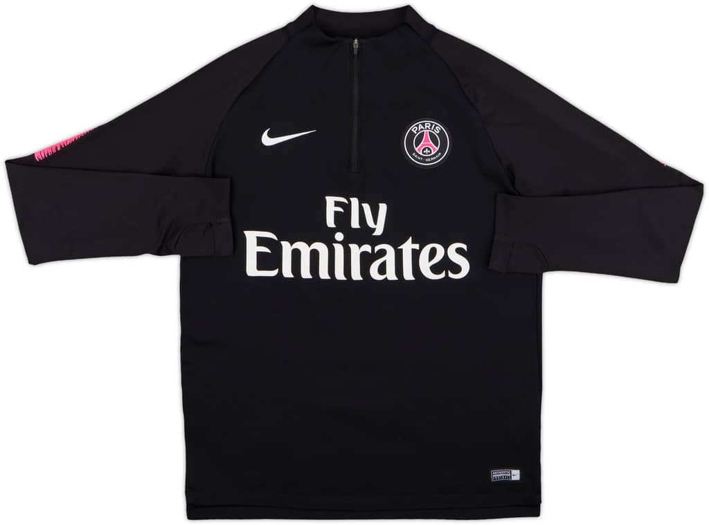 2018-19 Paris Saint-Germain Nike 1/4 Zip Sweat Top - 9/10 - (M)