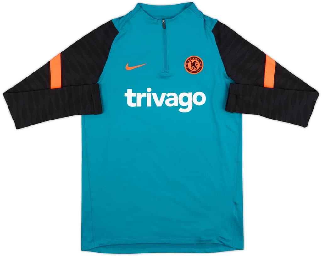 2020-21 Chelsea Nike 1/4 Zip Sweat Top - 10/10 - (M)