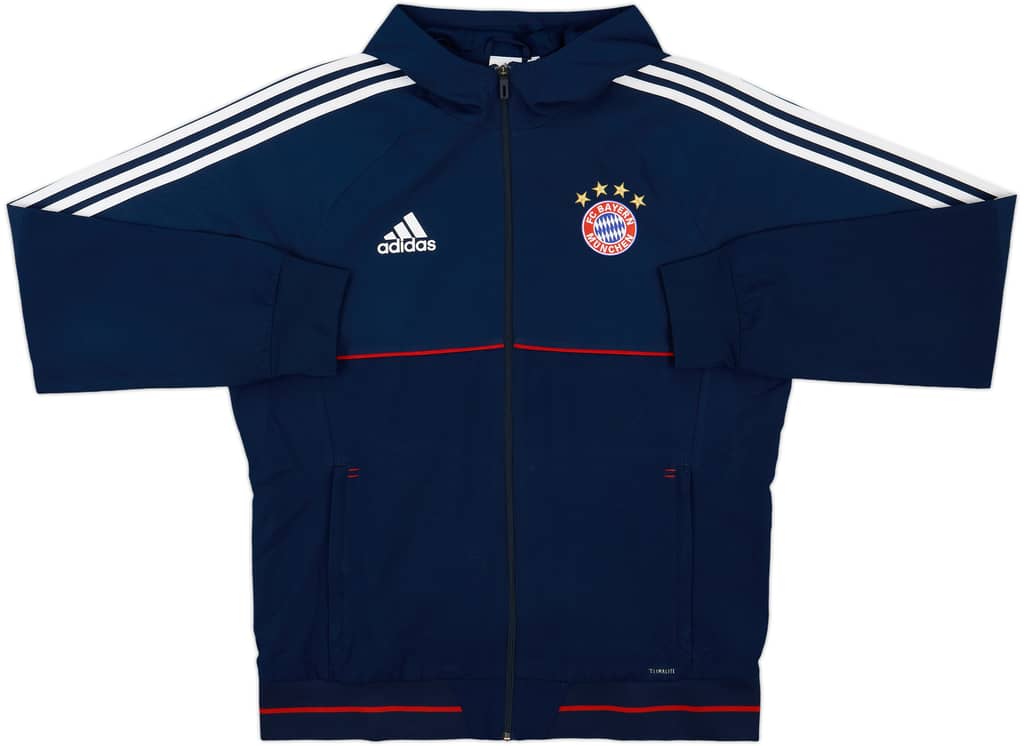 2017-18 Bayern Munich adidas Hooded Track Jacket - 8/10 - (L)