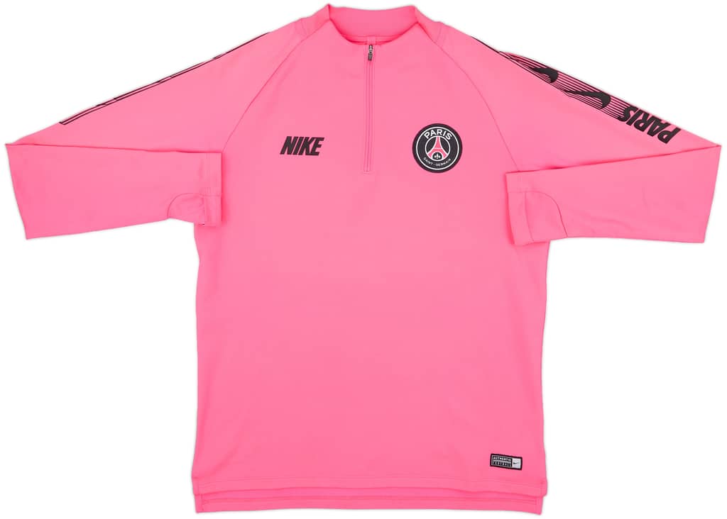 2019-20 Paris Saint-Germain Nike 1/4 Zip Drill Top - 9/10 - (M)
