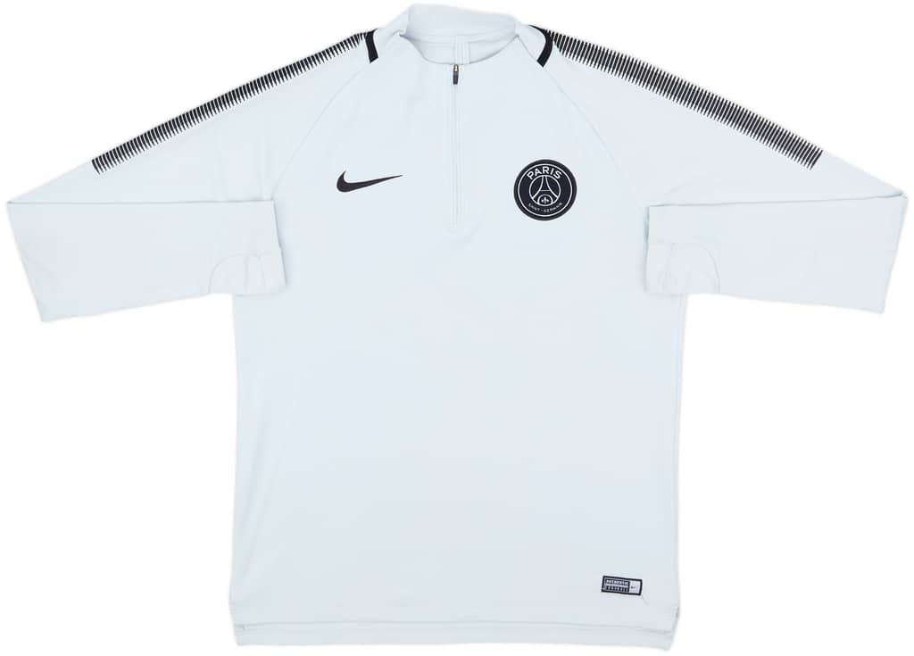 2017-18 Paris Saint-Germain Nike 1/4 Zip Drill Top - 8/10 - (M)