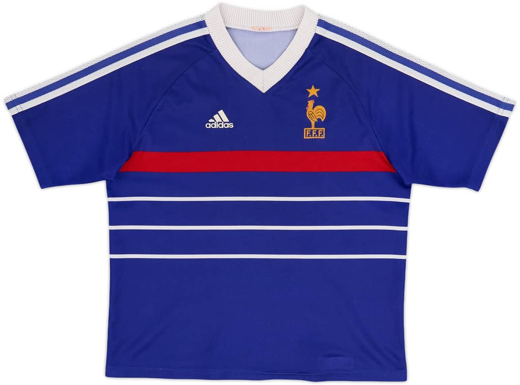 1998-00 France Home Shirt - 6/10 - (L.Boys)