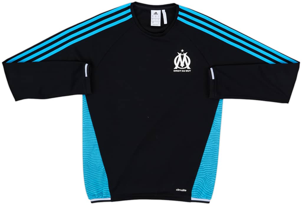 2015-16 Olympique Marseille adidas Sweat Top - 9/10 - (S)