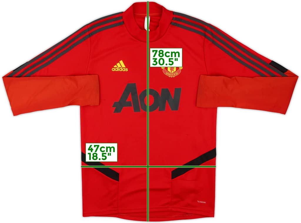 2019-20 Manchester United adidas Drill Top - 7/10 - (S)