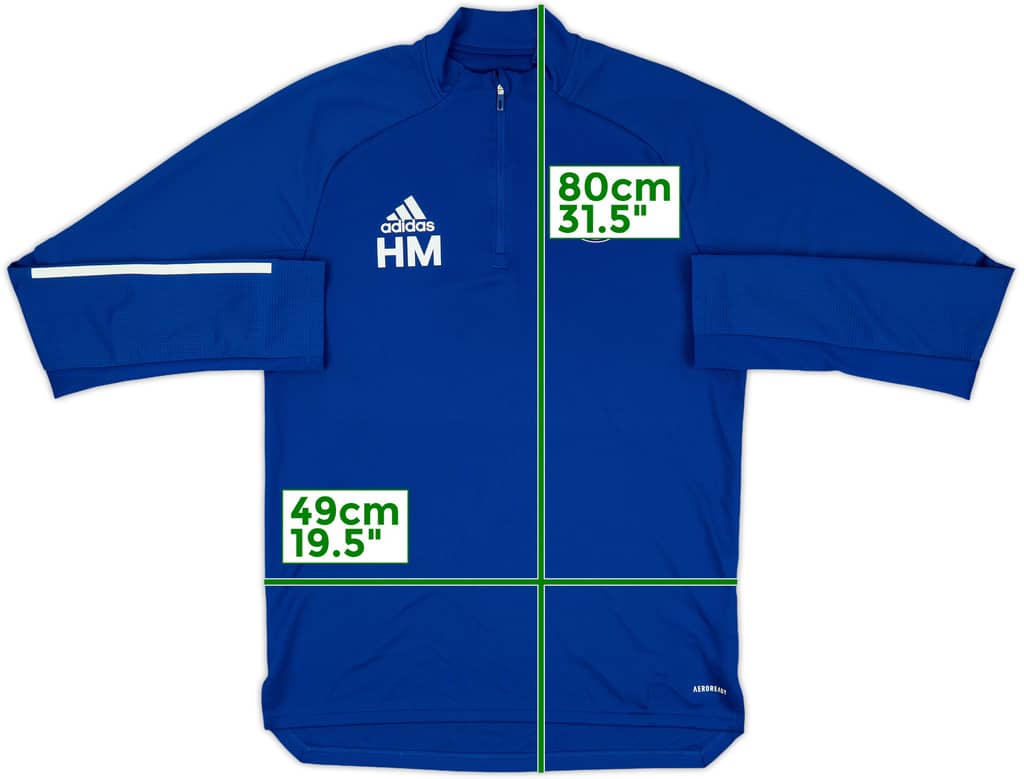 2019-20 Leicester City Staff Issue adidas 1/4 Zip Drill Top HM - 9/10 - (M)