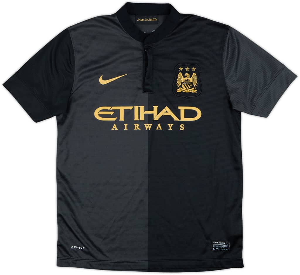 2013-14 Manchester City Away Shirt - 9/10 - (M.Boys)