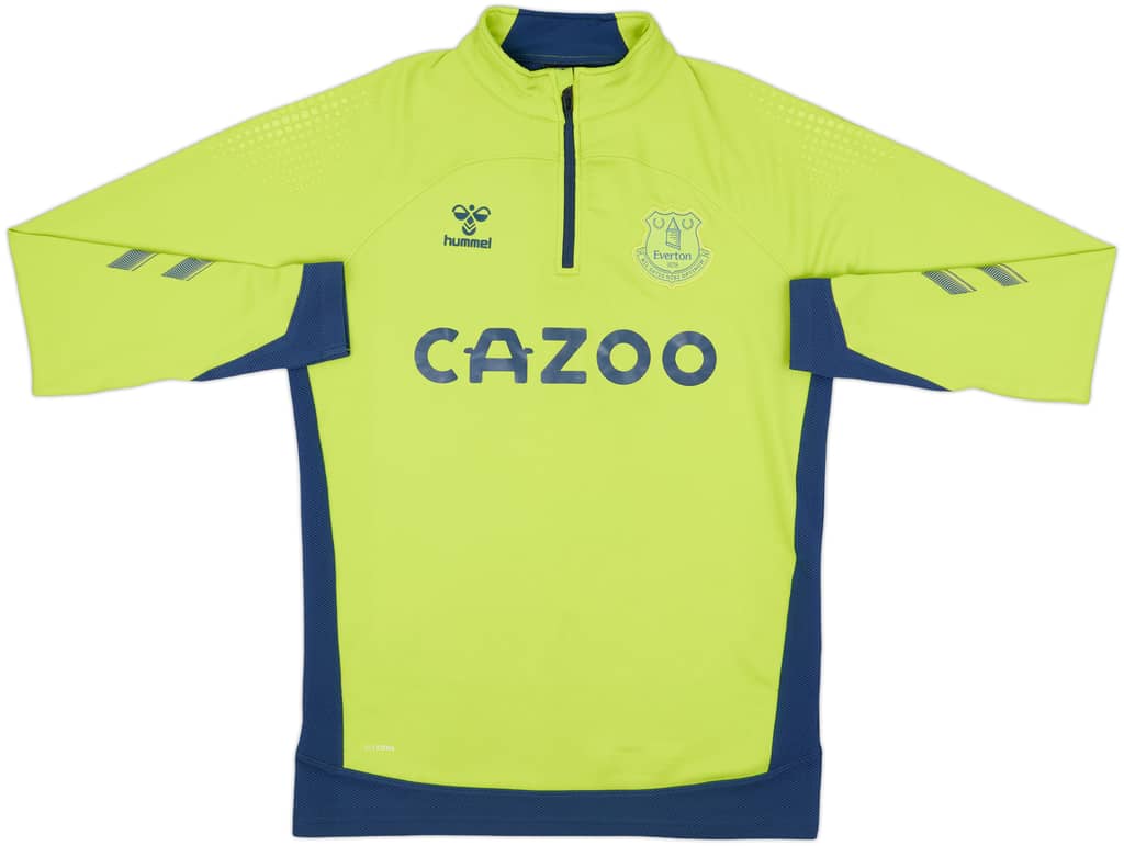 2020-21 Everton Hummel 1/4 Zip Drill Top - 8/10 - (M)