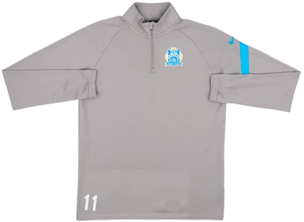 2019-20 Guangzhou R&F Player Issue Nike 1/4 Zip Drill Top #11 - 7/10 - (L)