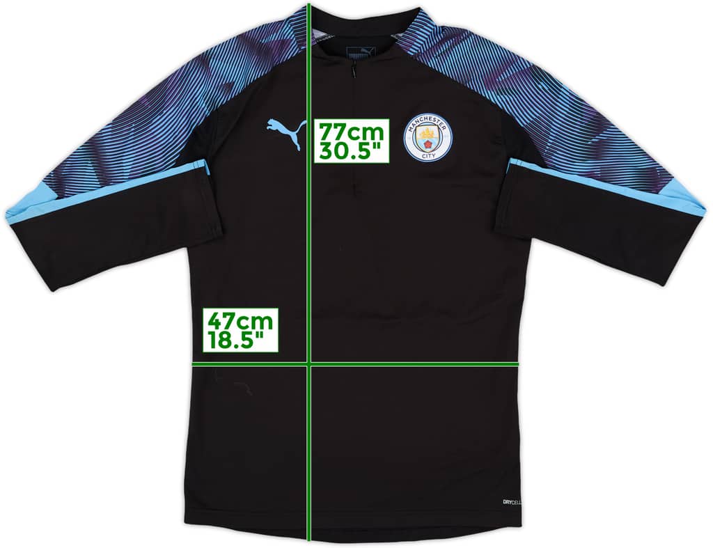 2018-19 Manchester City Nike 1/4 Zip Drill Top - 7/10 - (M)