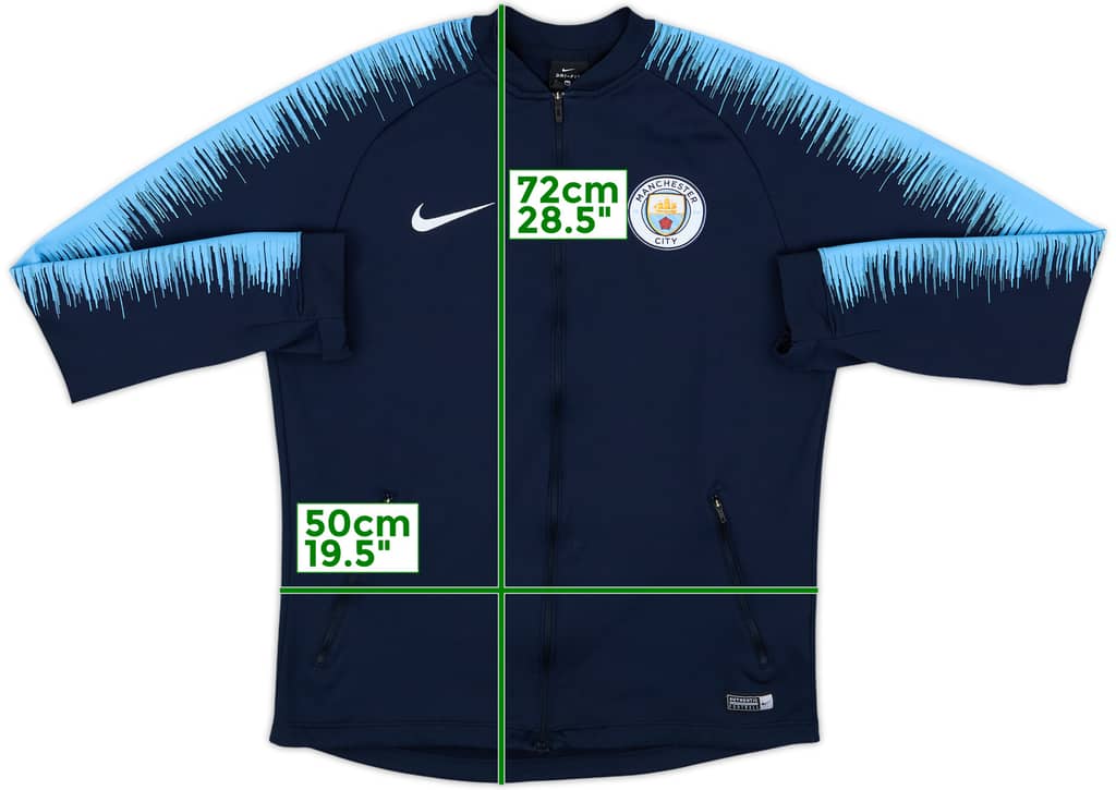 2018-19 Manchester City Nike Track Jacket - 8/10 - (M)