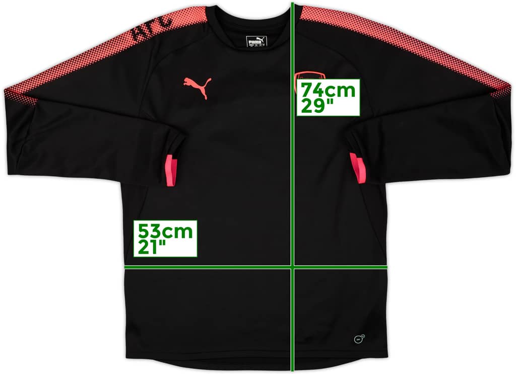2017-18 Arsenal Puma Sweat Top - 10/10 - (L)