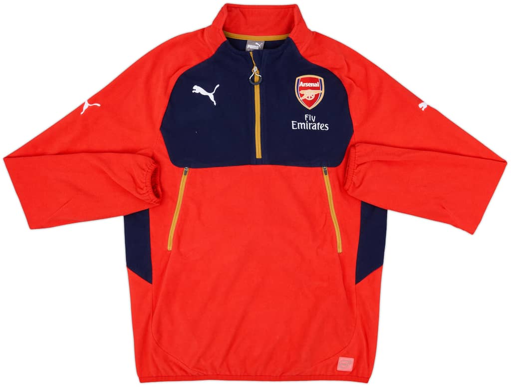 2015-16 Arsenal Puma 1/4 Zip Fleece Top - 10/10 - (M)