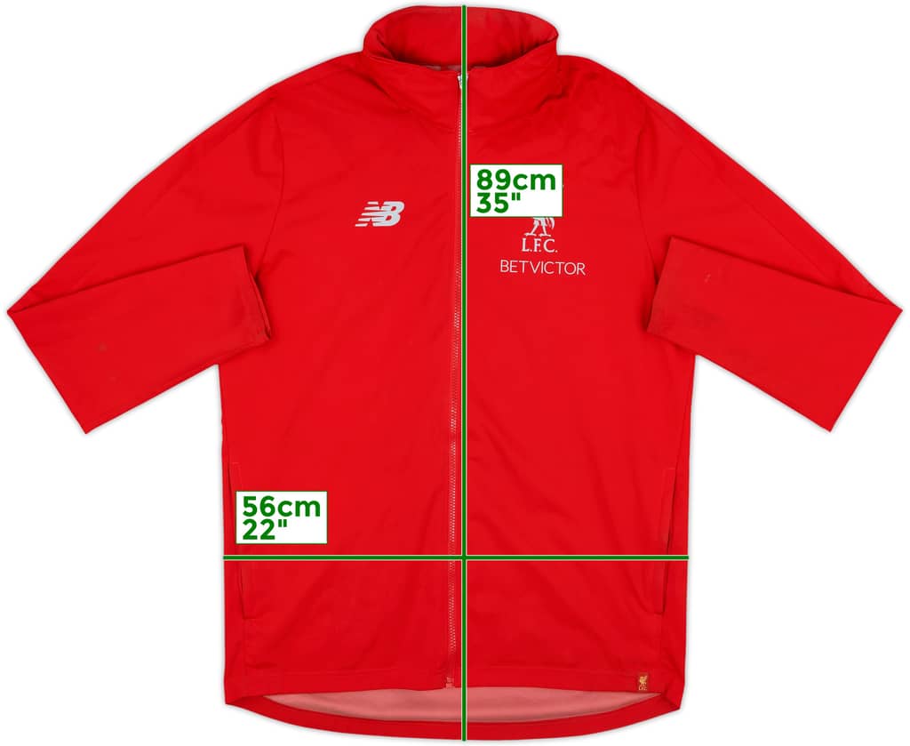 2018-19 Liverpool New Balance Hooded Track Jacket - 7/10 - (XL)