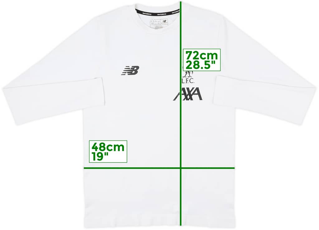 2019-20 Liverpool New Balance Training L/S Shirt - 7/10 - (M)