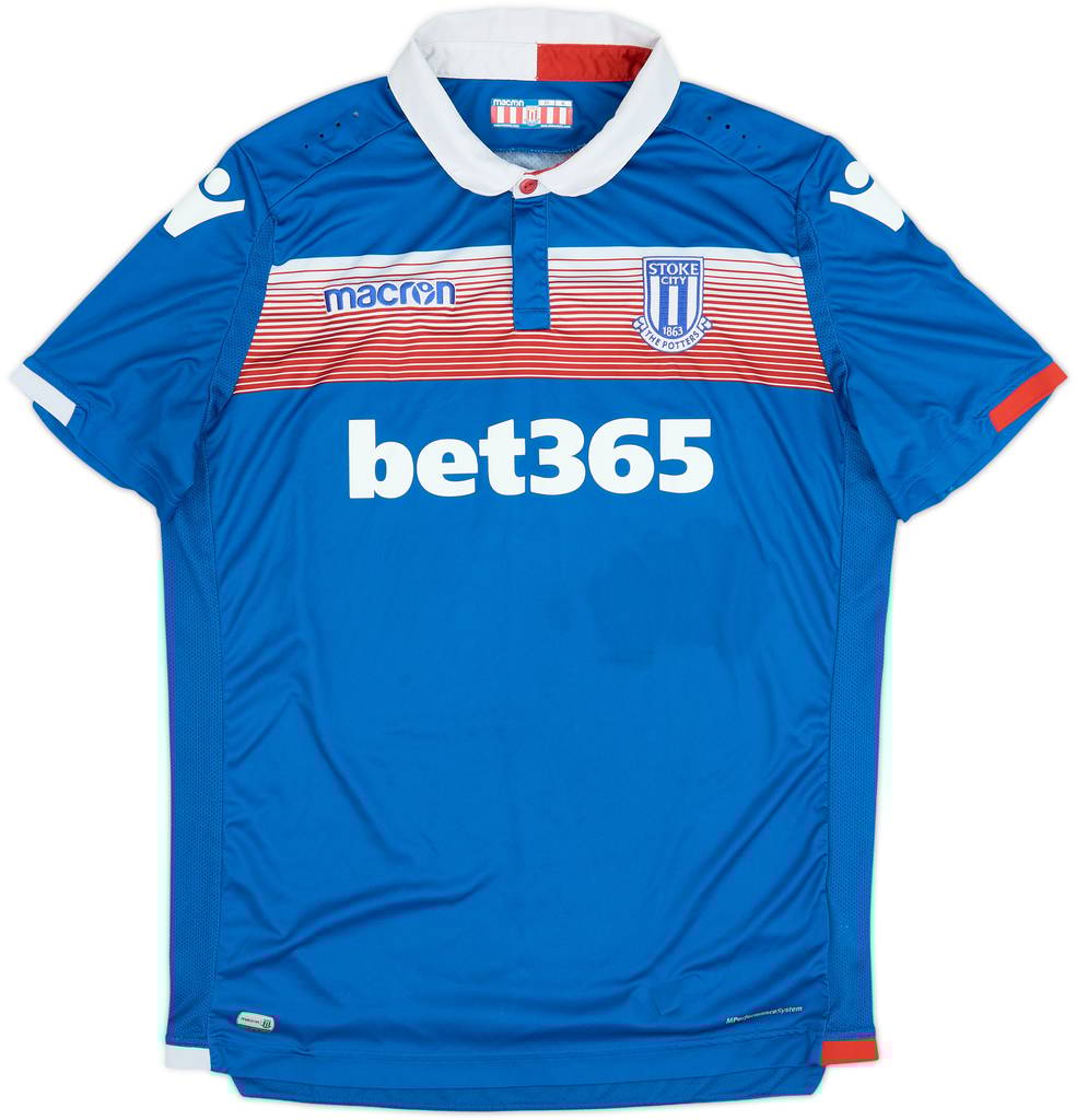 2017-18 Stoke City Away Shirt - 8/10 - (XL)