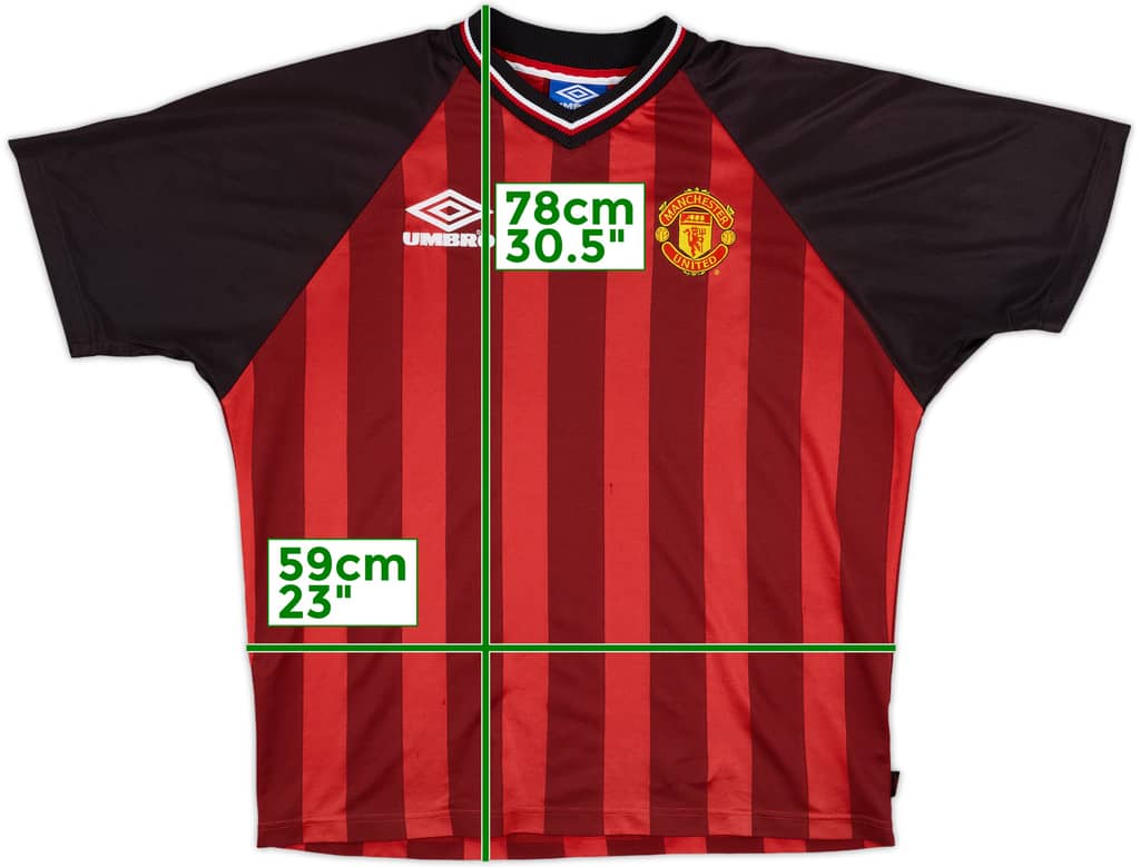 1998-99 Manchester United Umbro Training Shirt - 8/10 - (XL)