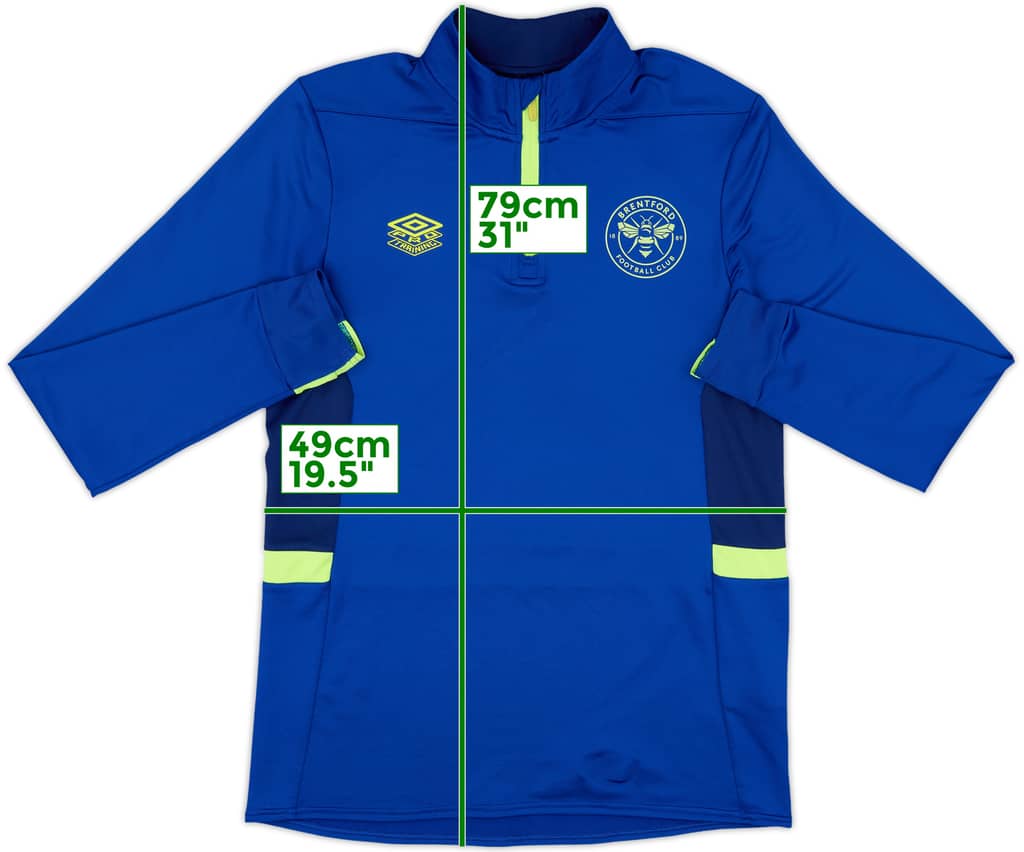 2022-23 Brentford Umbro 1/4 Zip Drill Top - 9/10 - (M)