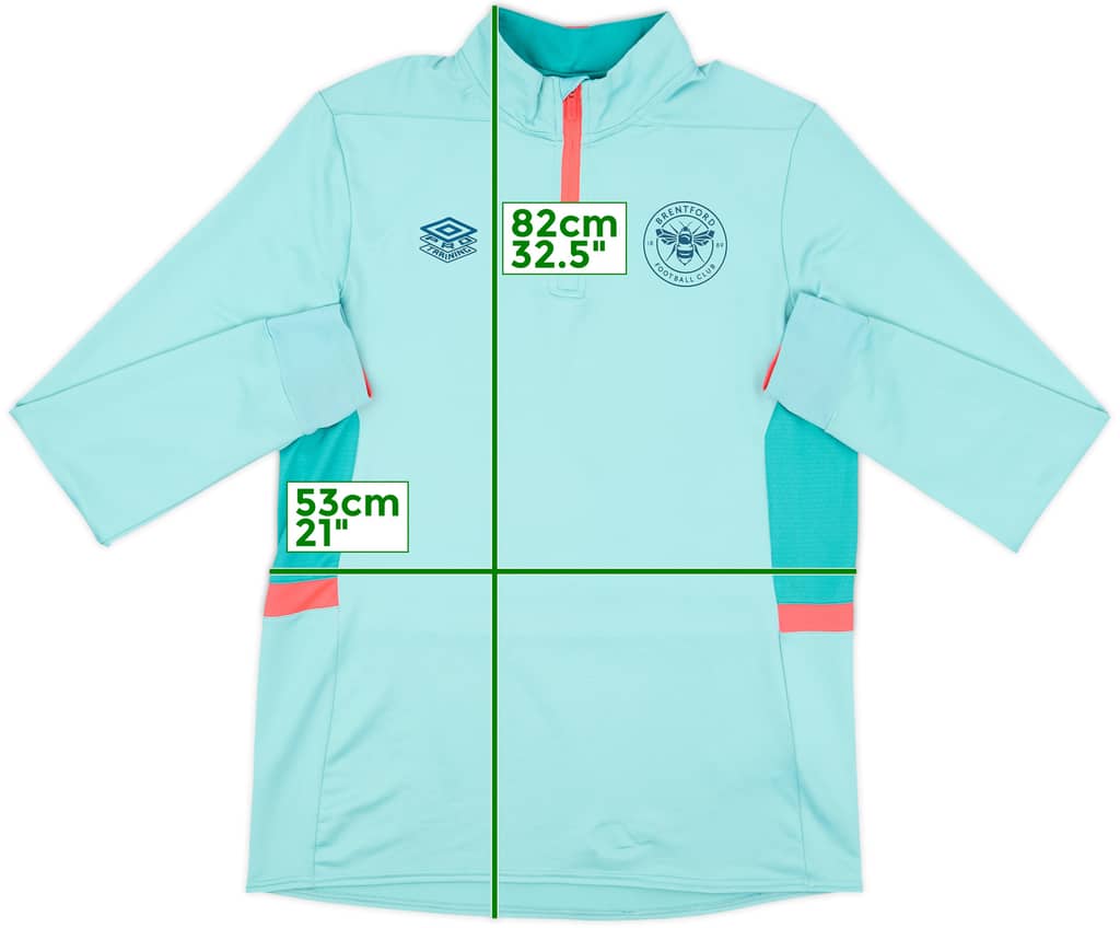 2023-24 Brentford Umbro 1/4 Zip Drill Top - 8/10 - (L)