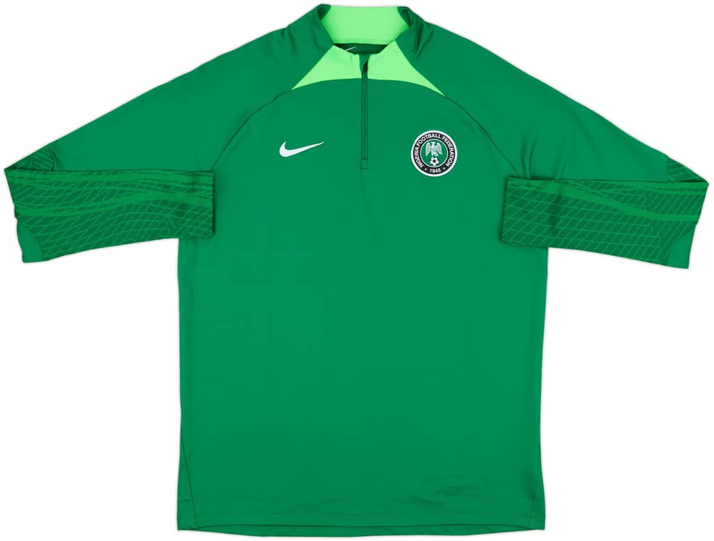 2022-23 Nigeria Nike 1/4 Zip Drill Top - 10/10 - (L)