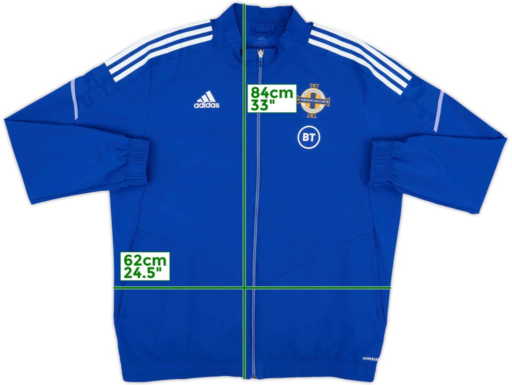 2021-22 Northern Ireland adidas Track Jacket - 10/10 - (XL)