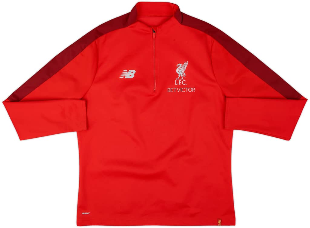 2016-17 Liverpool New Balance 1/4 Zip Drill Top - 7/10 - (L)